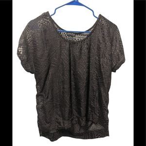 LUCKY brand, blouse, black, size medium